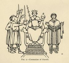 Coronation of Harold (1931). Artist: Charles Henry Bourne Quennell