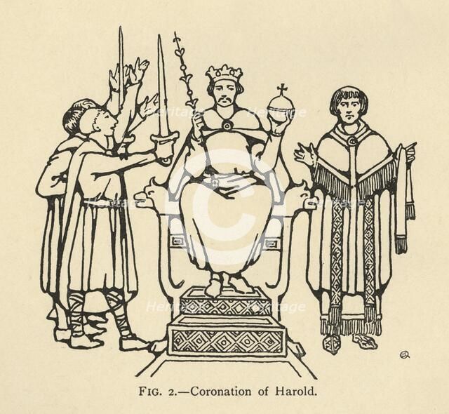 'Coronation of Harold', (1931). Artist: Charles Henry Bourne Quennell.