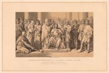 Coronation of Harold King of the Anglo-Saxons, A.D. 1066 (1878). Artist: W Ridgway