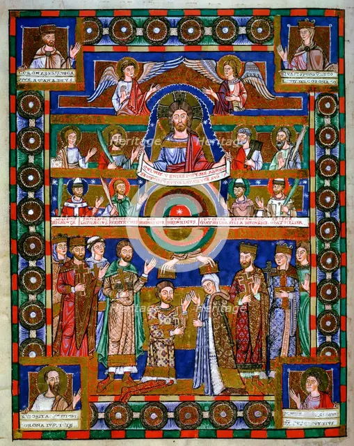 Coronation of Henry the Lion, Duke of Saxony, and his wife Matilda. Artist: Unknown
