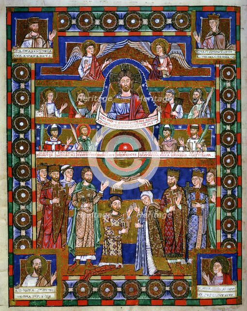 Coronation of Henry the Lion, Duke of Saxony, and his wife Matilda. Artist: Unknown