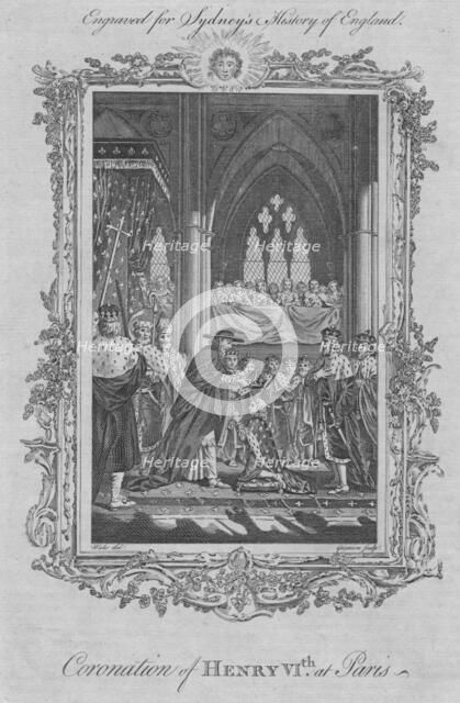 'Coronation of Henry VI at Paris', 1773.  Creator: Unknown.