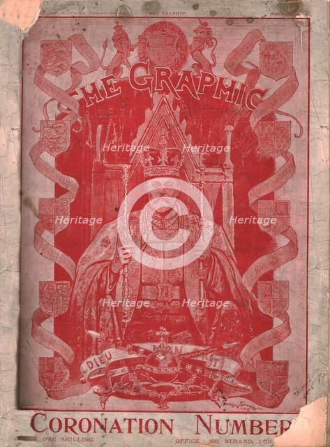 Coronation of King Edward VII, cover of "The Graphic" magazine, 13 August 1902.  Creator: Unknown.