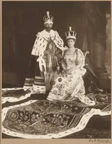Coronation of King George V and Queen Mary, 1911. Creator: William Downey