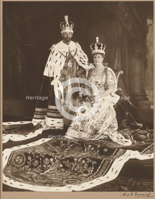 Coronation of King George V and Queen Mary, 1911. Creator: William Downey.