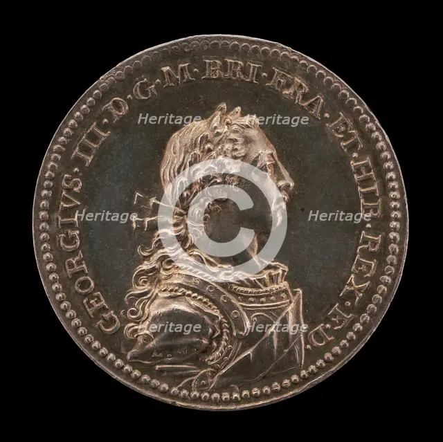 Coronation of King George III [obverse], 1761. Creator: Johann Lorenz Natter.