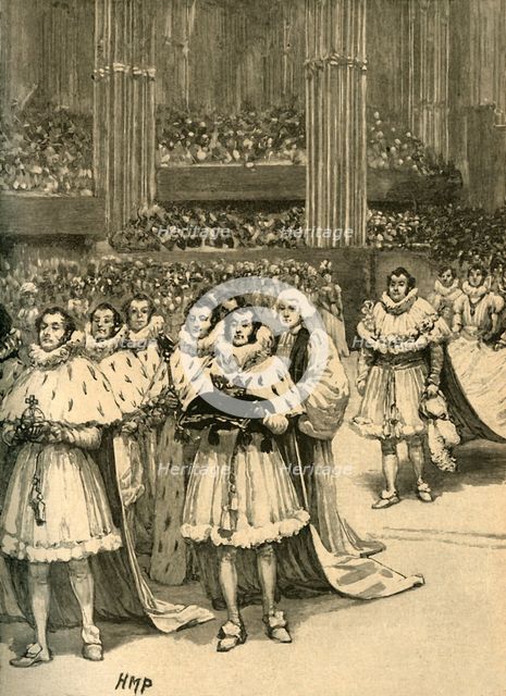 Coronation of King William IV: the royal procession, Westminster Abbey, London, 1830 (c1890). Creator: Unknown.
