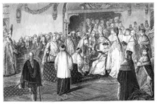 Coronation of Louis XV, 1715, (1885). Artist: Moreau