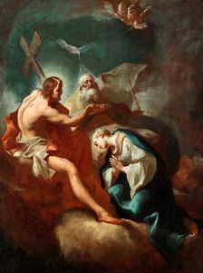 Coronation of Mary, c1760. Creators: Paul Troger, Michelangelo Unterberger