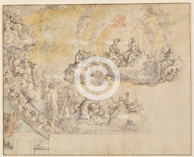 Coronation of Mary in Heaven, c1564-1565. Creator: Federico Zuccaro.