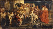Coronation of Marie de Medici, May 13, 1610, c1835. Creators: Alexandre-Marie Colin, Peter Paul Rubens