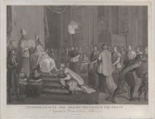 Coronation of Pope Pius VI, 1801. Creator: Antonio Poggioli