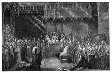Coronation of Queen Victoria at Westminster Abbey, London, 28 June 1838, (1900)