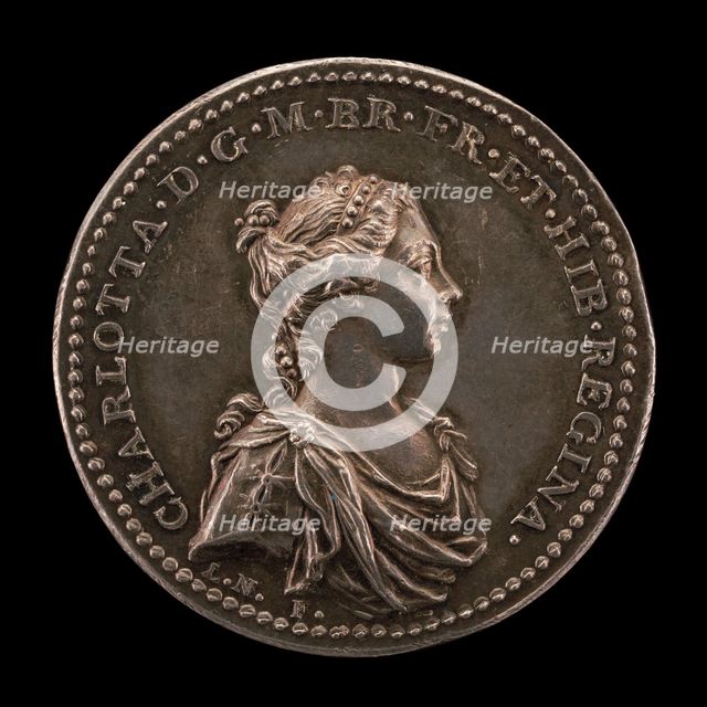 Coronation of Queen Charlotte [obverse], 1761. Creator: Johann Lorenz Natter.