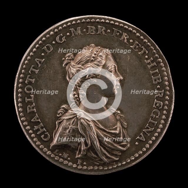 Coronation of Queen Charlotte [obverse], 1761. Creator: Johann Lorenz Natter.