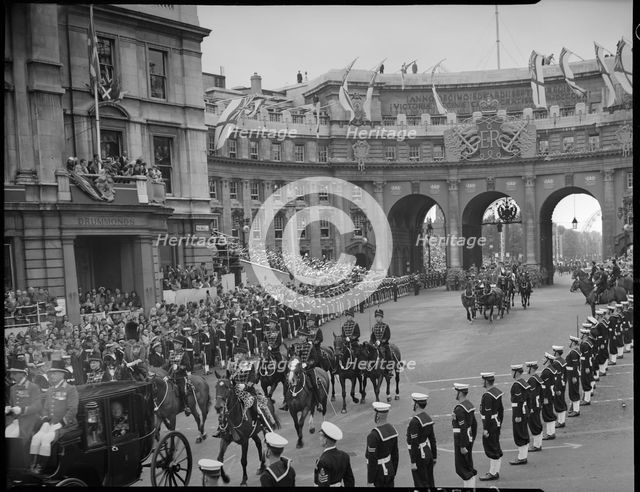 Coronation of Queen Elizabeth II, Admiralty Arch, The Mall, City of Westminster, London, 1953. Creator: Ministry of Works.