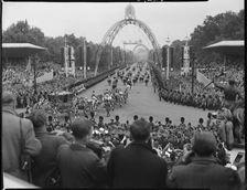 Coronation of Queen Elizabeth II, Buckingham Palace, The Mall, City of Westminster, London, 1953. Creator: Ministry of Works