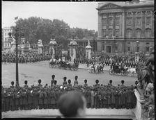 Coronation of Queen Elizabeth II, Buckingham Palace, The Mall, City of Westminster, London, 1953. Creator: Ministry of Works