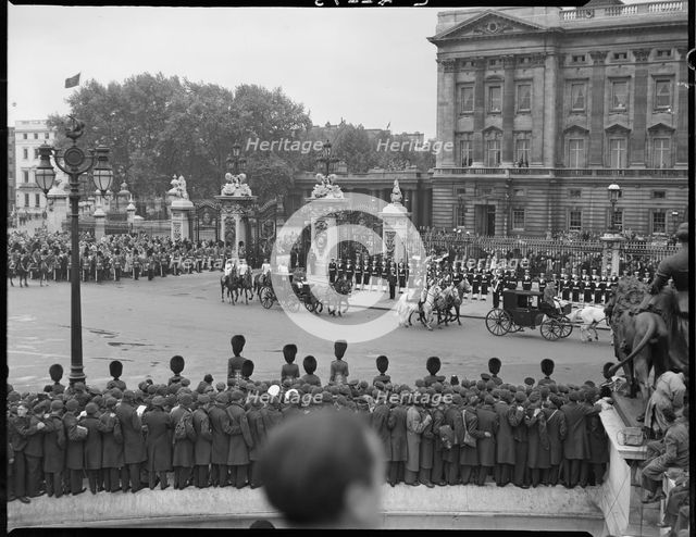 Coronation of Queen Elizabeth II, Buckingham Palace, The Mall, City of Westminster, London, 1953. Creator: Ministry of Works.