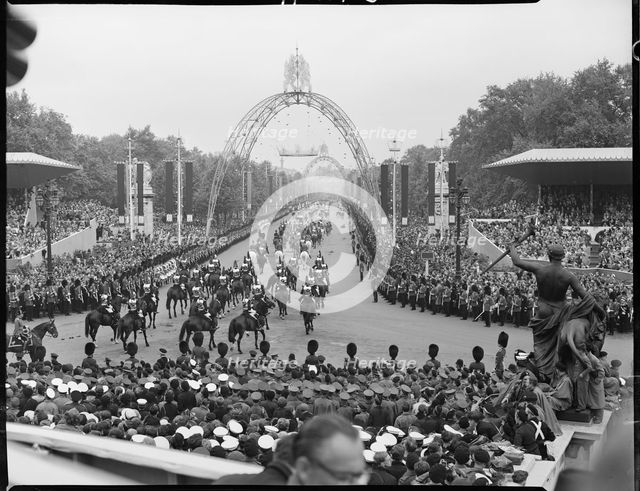 Coronation of Queen Elizabeth II, Buckingham Palace, The Mall, City of Westminster, London, 1953. Creator: Ministry of Works.