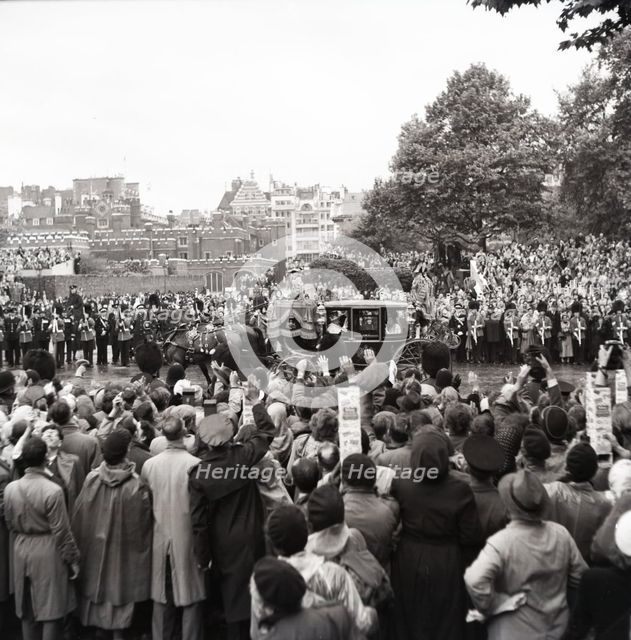 Coronation of Queen Elizabeth II, London, 2 June 1953.  Creator: Arthur Charles Kirby Ware.