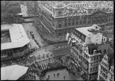 Coronation of Queen Elizabeth II, Parliament Square, City of Westminster, London, 1953. Creator: Ministry of Works