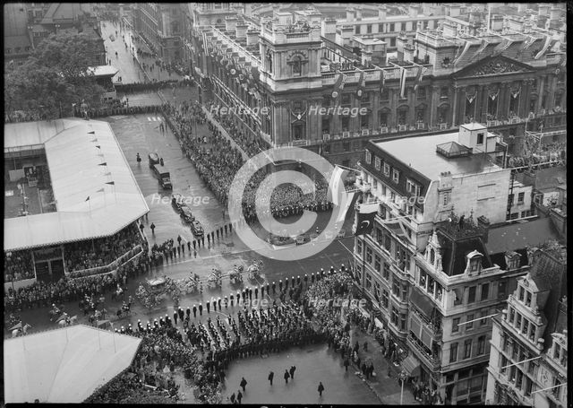 Coronation of Queen Elizabeth II, Parliament Square, City of Westminster, London, 1953. Creator: Ministry of Works.