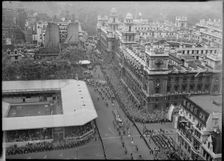 Coronation of Queen Elizabeth II, Parliament Square, City of Westminster, London, 1953. Creator: Ministry of Works