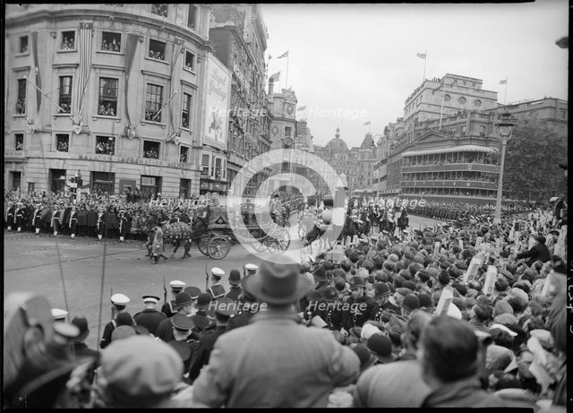 Coronation of Queen Elizabeth II, Trafalgar Square, City of Westminster, London, 1953. Creator: Ministry of Works.