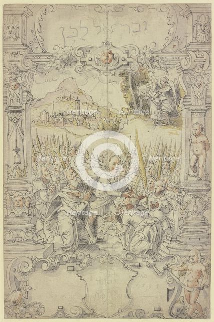 Coronation of Saul by Samuel, 1598. Creator: Hans Jakob Dunz.
