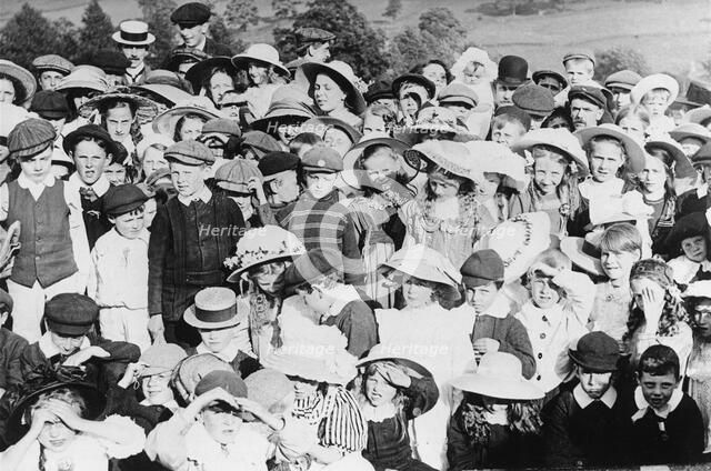 Coronation party, Matlock, Derbyshire, 1911. Artist: Unknown