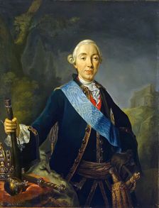 Coronation portrait of Emperor Peter III of Russia, 1761-1762. Creator: Lucas Conrad Pfandzelt
