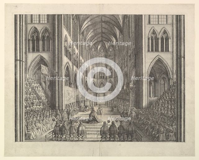 Coronation Procession of Charles II, 1662. Creator: Wenceslaus Hollar.