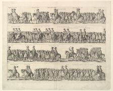 Coronation Procession of Charles II Through London, 1662. Creator: Wenceslaus Hollar