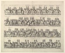 Coronation Procession of Charles II Through London, 1662. Creator: Wenceslaus Hollar