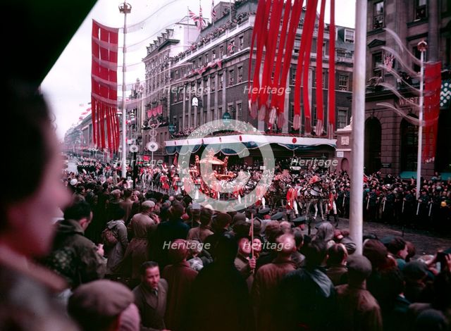 Coronation procession of Elizabeth II, London, 2nd June 1953.  Creator: Arthur Charles Kirby Ware.