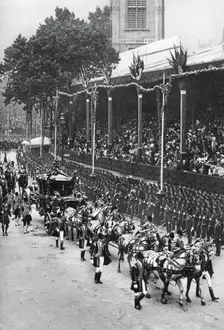 Coronation procession of George V and Queen Mary, near Westminster Abbey, 22 June 1911, (1937)