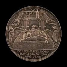 Coronation Regalia [reverse], 1690. Creator: Georg Hautsch