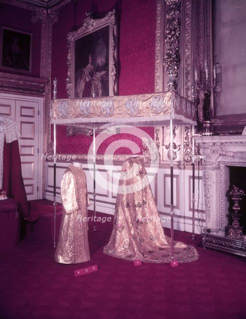 Coronation robes, St James's Palace, London, c1953.  Creator: Arthur Charles Kirby Ware.