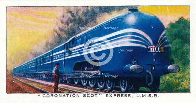 Coronation Scot Express, L.M.S.R., 1938. Artist: Unknown.