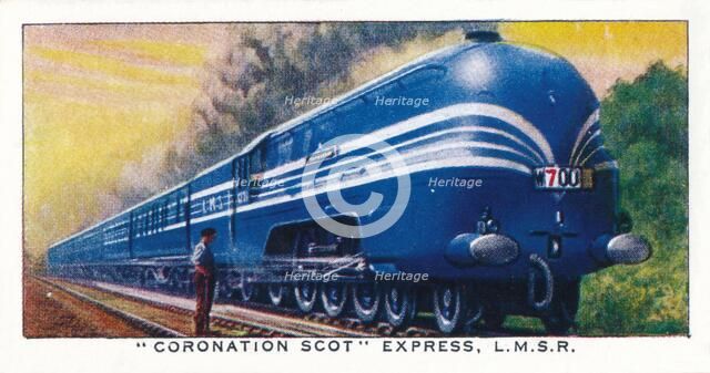 Coronation Scot Express, L.M.S.R., 1938. Artist: Unknown.
