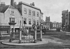 Coronation Stone and Market-Place, Kingston-on-Thames c1896. Artist: Frith & Co