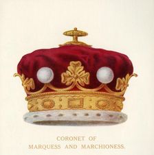 Coronet of Marquess and Marchioness c1911. Creator: Unknown