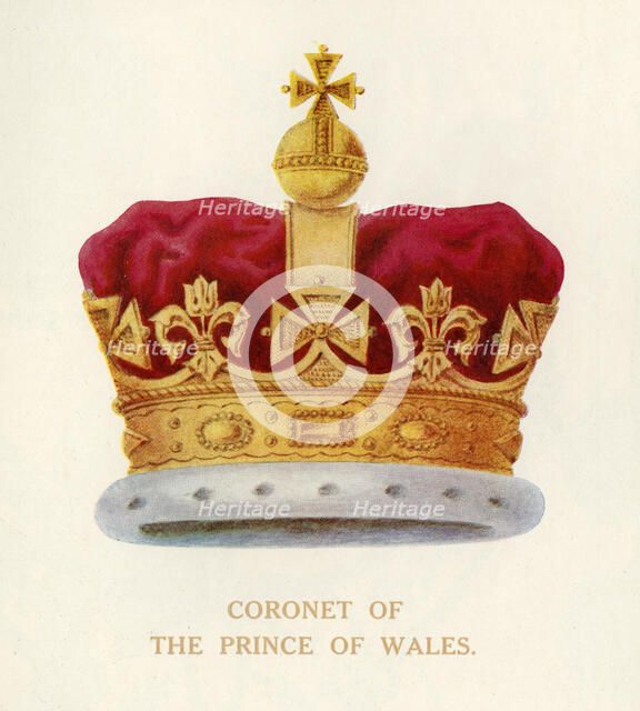 'Coronet of Prince of Wales', c1911. Creator: Unknown.