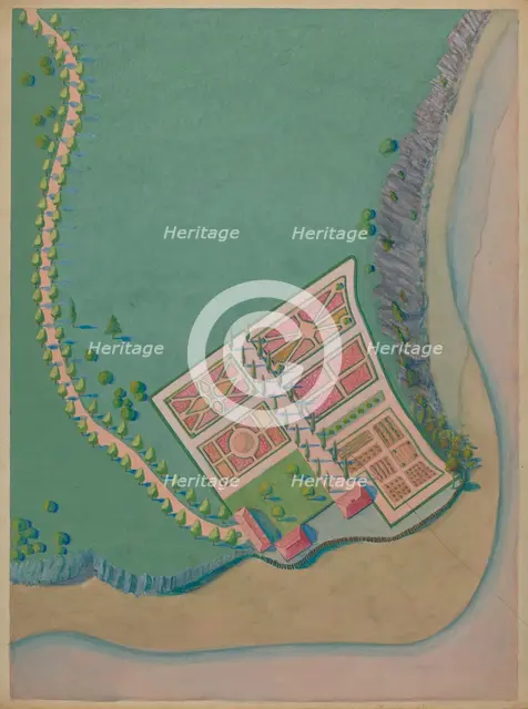 Corlaer Estate and Garden, c. 1936. Creator: Meyer Goldbaum.