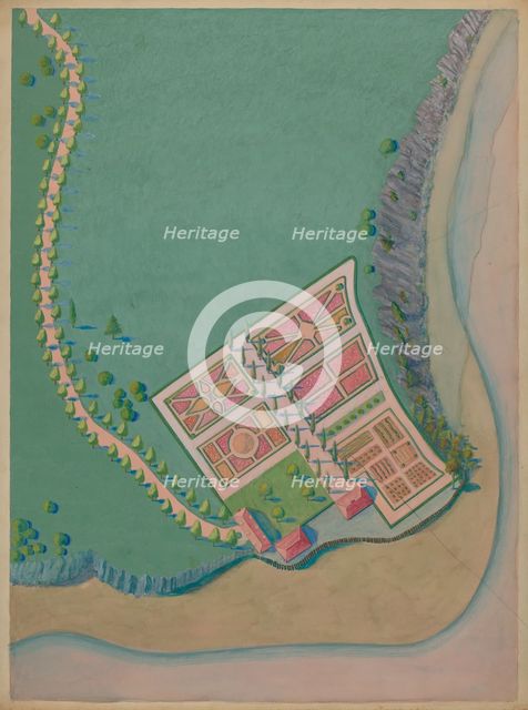 Corlaer Estate and Garden, c. 1936. Creator: Meyer Goldbaum.
