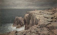 Cormorant Cliff, Jamestown, Rhode Island, 1877. Creator: William Trost Richards (American, 1833-1905)