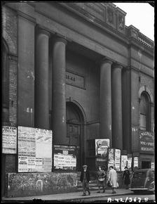 Corn Exchange, Angel Street, Worcester, Worcestershire, 1942. Creator: George Bernard Mason