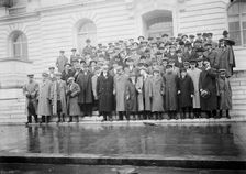 Corn Growers On Steps of House office Building; Stafford of Wisconsin, 5th From Left...1912. Creator: Harris & Ewing