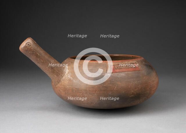 Corn Popper with Incised Geometric Motif, 650/150 B.C. Creator: Unknown.